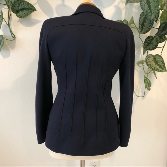 ❌SOLD❌ Valentino Boutique Vintage Blazer NavyBlue - Picture 6 of 8